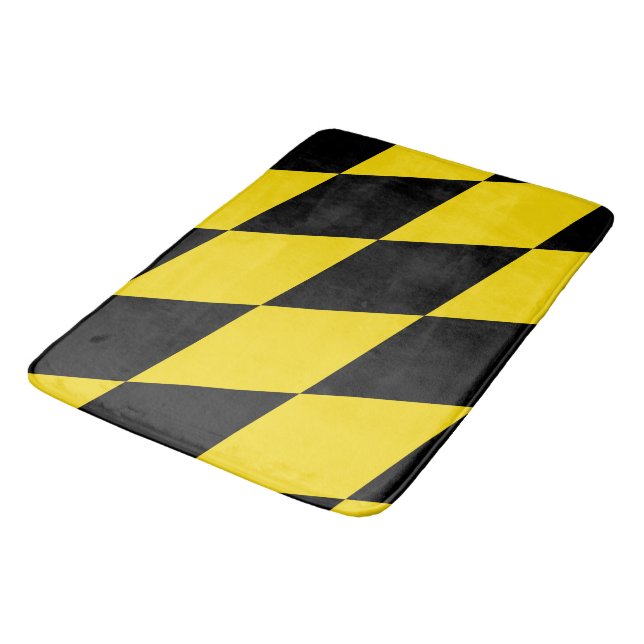 Large bath mat with flag of Munich (Angled)
