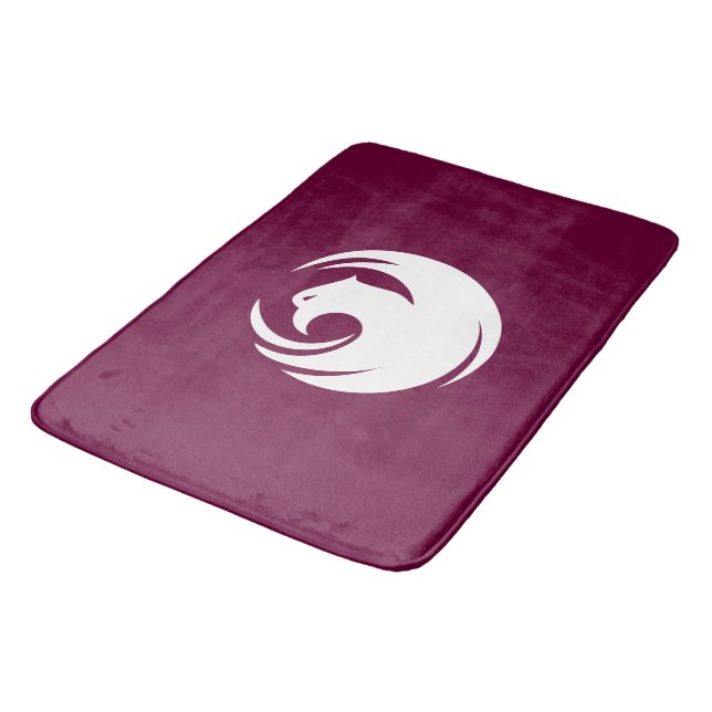 Large bath mat with flag of Phoenix City (Angled)