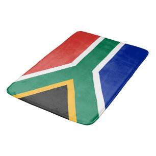 Large bath mat with flag of South Africa