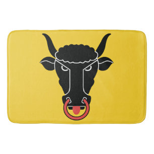 Large bath mat with flag of Uri Canton, Swiss