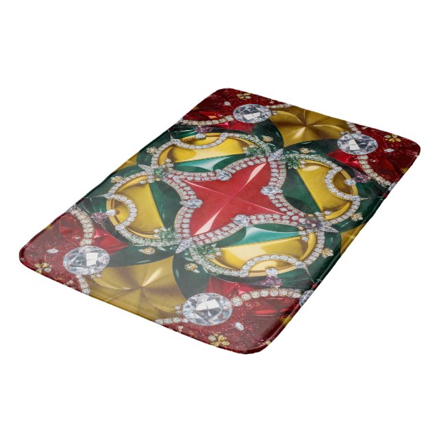 Large bath mat with Los Angeles Colours (Angled)