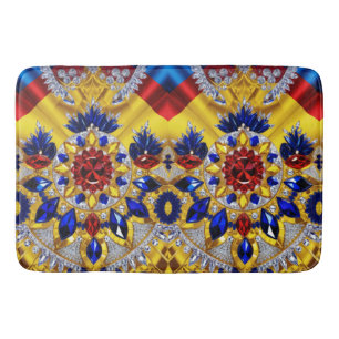 Large bath mat with Romanian Colours