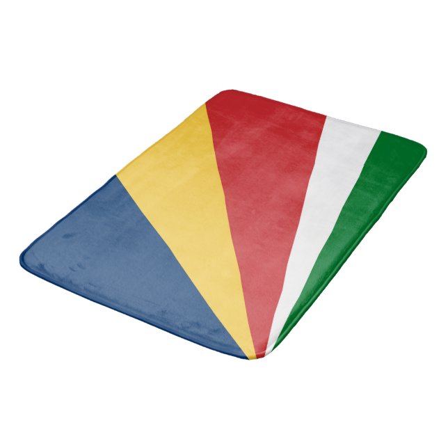 Large bath mat with Seychelles Colours (Angled)