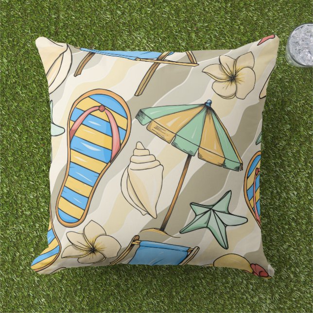 Large Beach  Cushion (Grass)