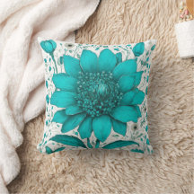  Large beautiful turquoise flower