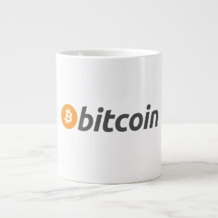 Large Bitcoin logo with orange Bitcoin symbol Coffee Mug