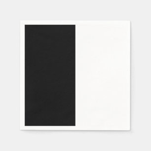 Large Black And White Middle Napkin