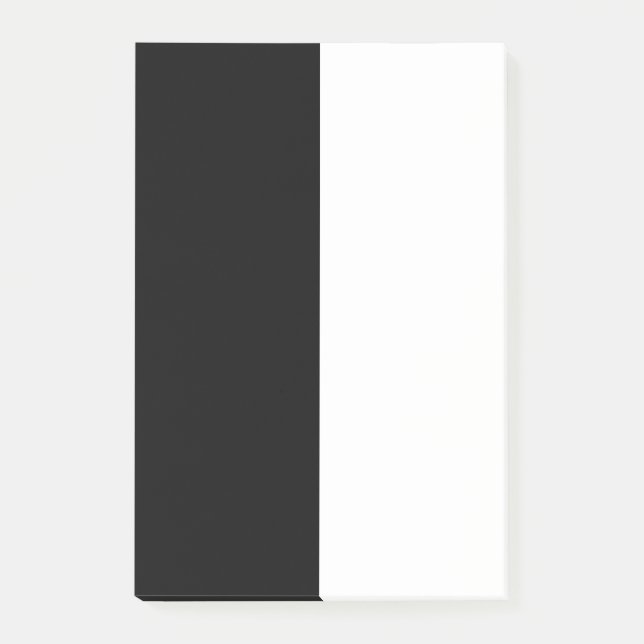 Large Black And White Middle Post-it Notes (Front)