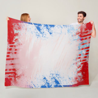 Large blanket with grunge print design