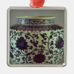 Large blue and white Ming vase Metal Tree Decoration