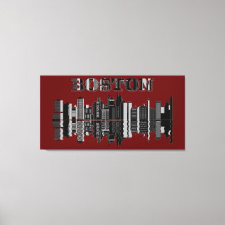 Large Boston Wall Art Canvas