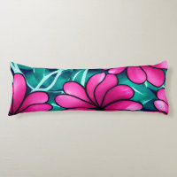 Large Bright Pink Flower Pattern