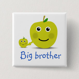 Large brother 15 cm square badge