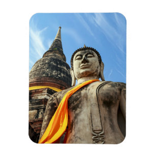 Large Buddha in Ayutthaya, Thailand Magnet