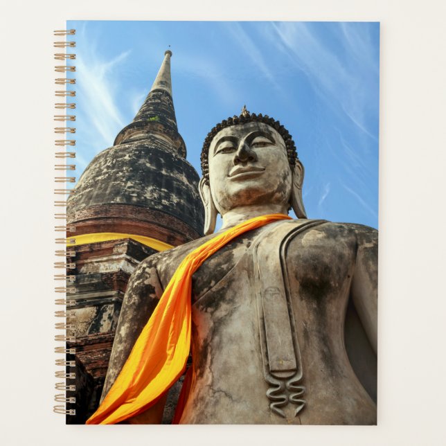 Large Buddha in Ayutthaya, Thailand Planner (Front)