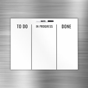 Large Business To Do In Progress Done Plan Tasks Dry Erase Board