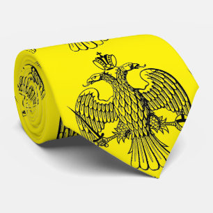 Large Byzantine Double Headed Eagle Tie
