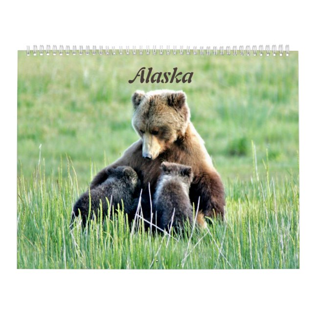 Large calender of Alaska Calendar (Cover)