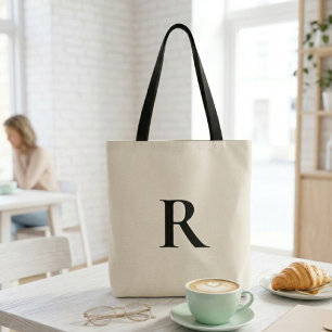 Large Canvas with Custom Name Tote Bag