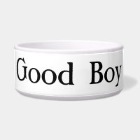 Large Ceramic Good Boy Pet Bowl for Your Good Boy