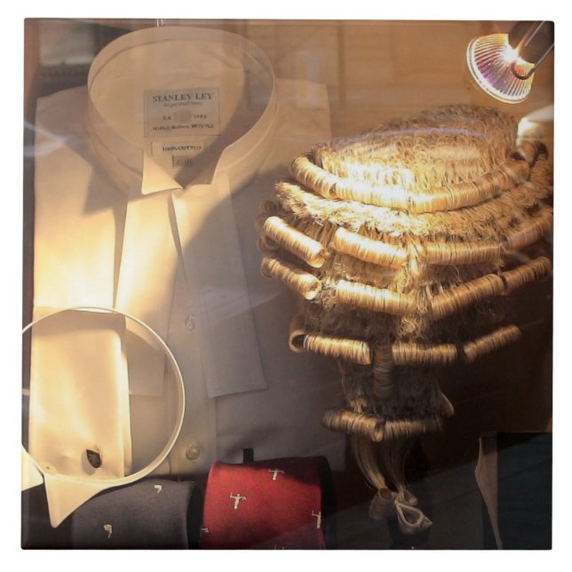 Large Ceramic Tile Barristers English Garb Lawyers (Front)