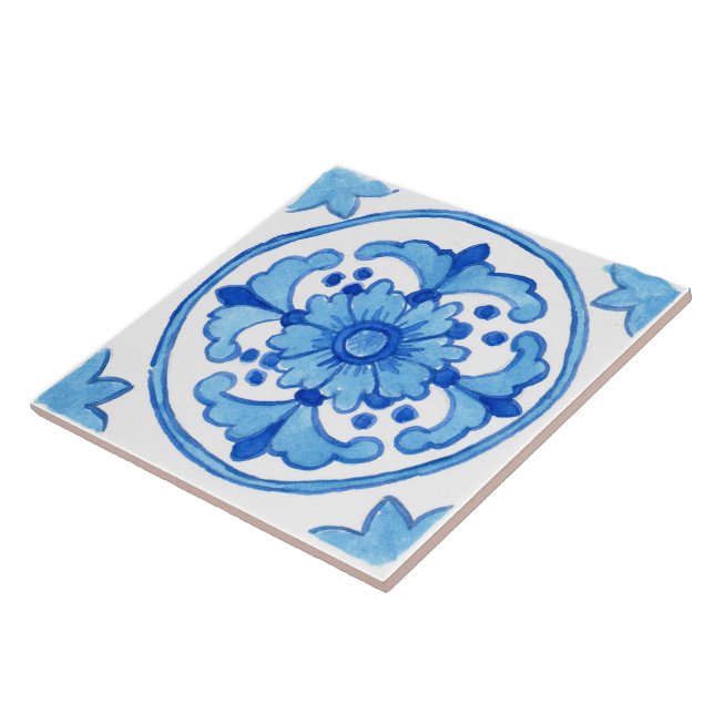 Large ceramic tile Sicily-inspired “Nubia” (Side)