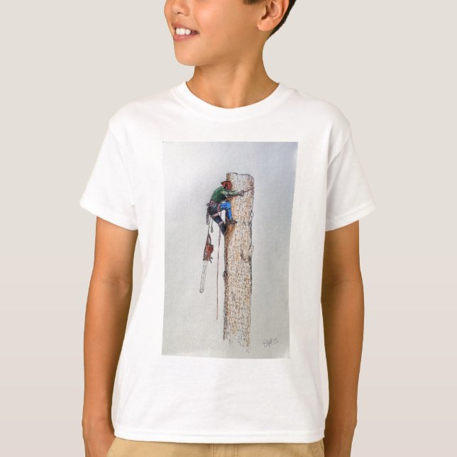 Large chainsaw for a large tree christmas present T-Shirt (Front)
