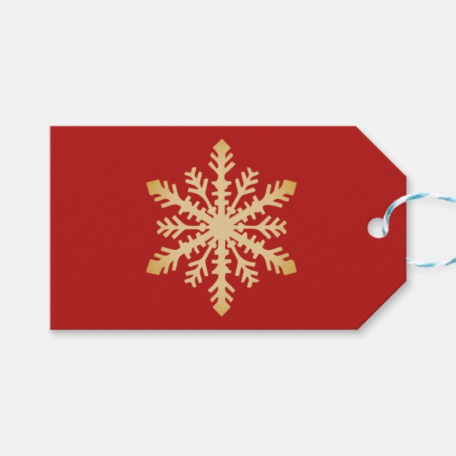 Large Christmas Gift Bag Tags (Front (Horizontal))