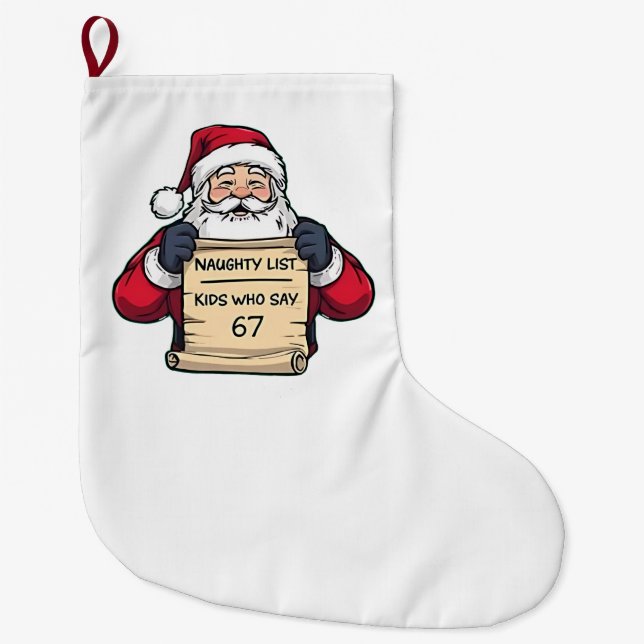   LARGE CHRISTMAS STOCKING (Front)