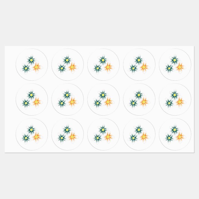 Large Circle Adhesive / Waterproof Label (Sheet)