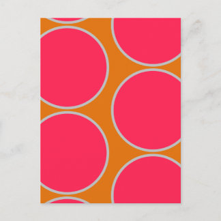 Large Circles Abstract Design Postcard