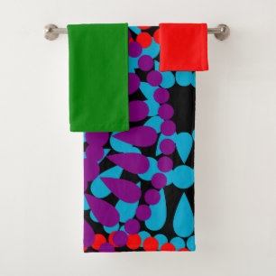 Large Circles Bath Towel Set