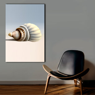 Large Coastal Seashell Canvas Print