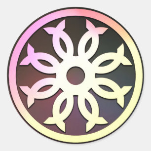 Large CoC Crest (Colourful) Classic Round Sticker