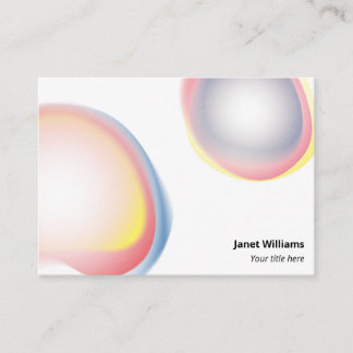 Large color inorganic shapes card