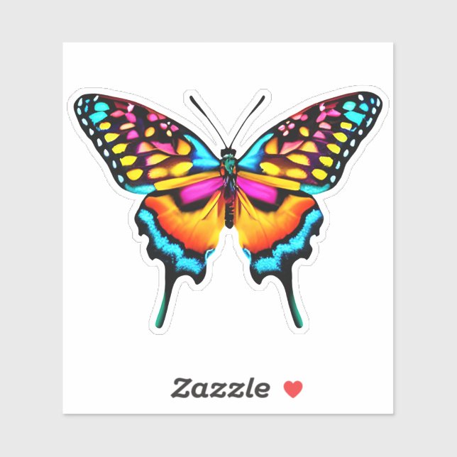 Large Colourful Swallowtail Butterfly (Sheet)