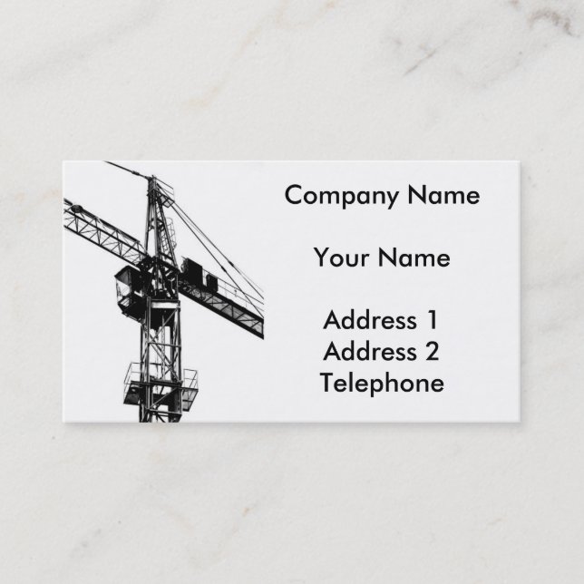 Large Crane Business Card (Front)