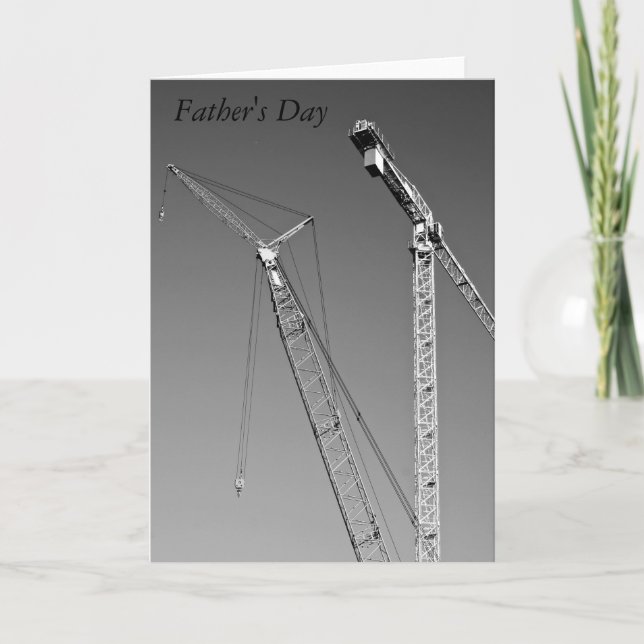 Large Cranes Father's Day Card (Front)