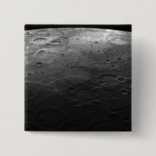 Large craters on the planet Mercury 15 Cm Square Badge