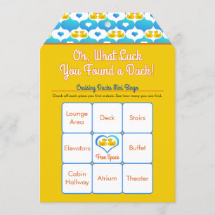 Large Cruising Ducks Pre-Printed Tags with Bingo