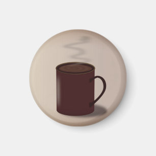 Large cup of hot chocolate magnet