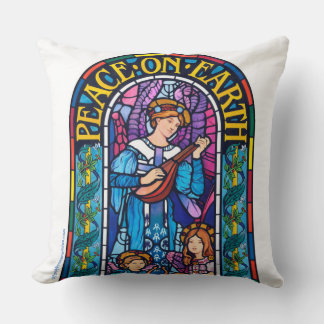 Large Cushion ‘Peace on Earth’ stained glass