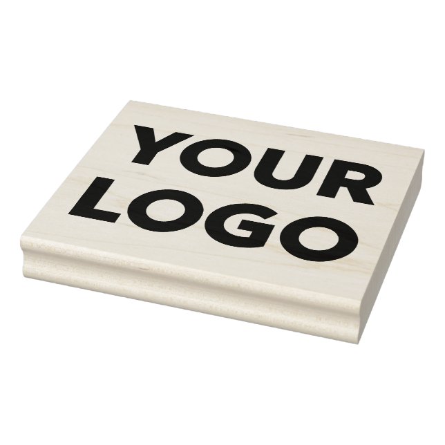 Large Custom Business Company Logo Rubber Stamp (Stamp)
