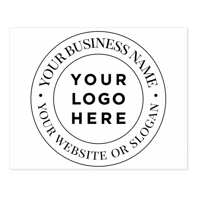 Large Custom Business Logo Promotional Rubber Stamp (Imprint)