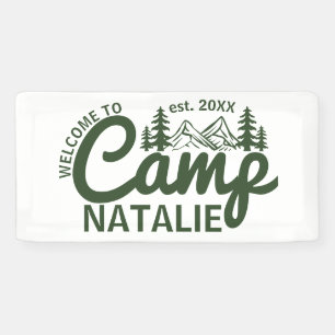 Large Custom Camp Bachelorette Party Cool Welcome Banner