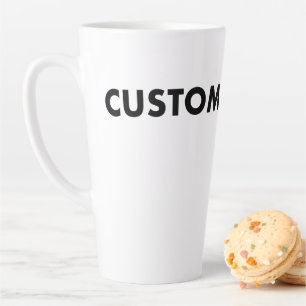Large Custom Latte Mug Blank Template - 17oz