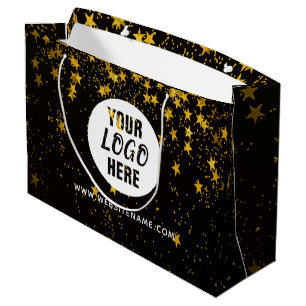 Large Custom Logo/Text Shopping Large Gift Bag