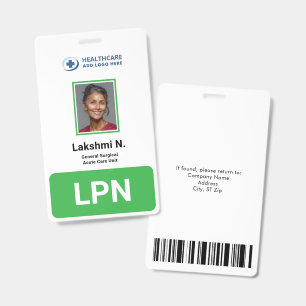 Large Custom Medical Clinic Employee Photo ID Badge