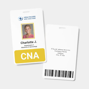 Large Custom Medical Clinic Employee Photo ID Badge