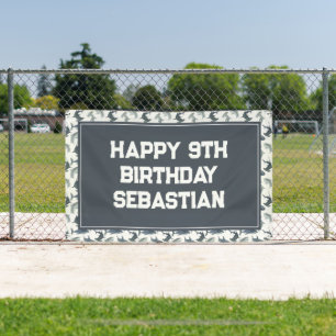 Large Custom Shark Backdrop Banner